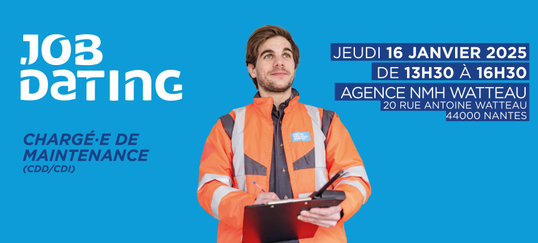 Job dating chargé de maintenance le 16 janvier 2025